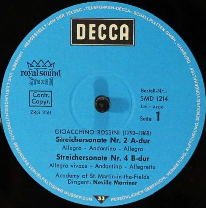 Meister Der Musik SMD 1214 - Rossini Streicher-Sonaten/ Donizett - Image 3