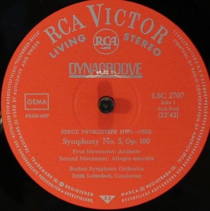 RCA Victor Red Seal LSC 2707 - Symphony No. 5 - Image 4