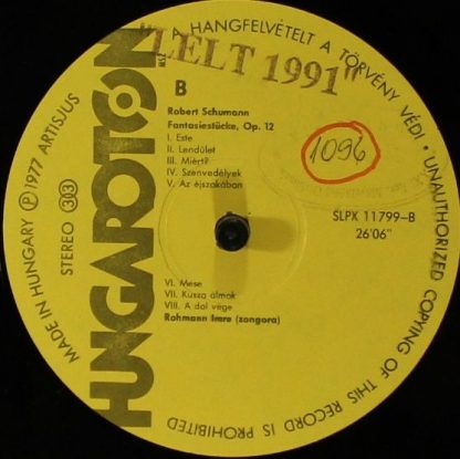 Hungaroton SLPX 11799 - Intermezzi Op.4/ Fantasiestücke Op.12 - Image 3