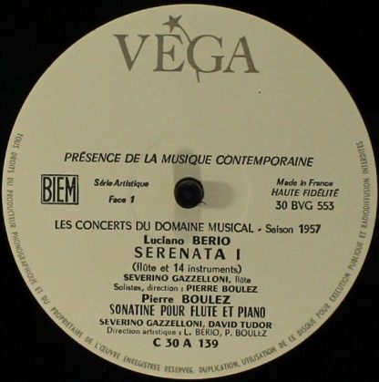 VEGA C 30 A 139 - Serenata I / Sonatine / Cantéyodjayâ / Zeitmas - Image 3