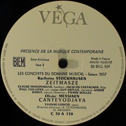 VEGA C 30 A 139 - Serenata I / Sonatine / Cantéyodjayâ / Zeitmas - Image 4