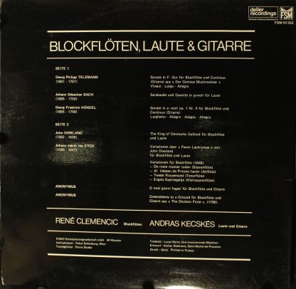 Deller Recordings FSM 53 302 - Blockflöten, Laute & Gitarre - Image 2