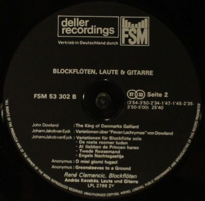 Deller Recordings FSM 53 302 - Blockflöten, Laute & Gitarre - Image 6
