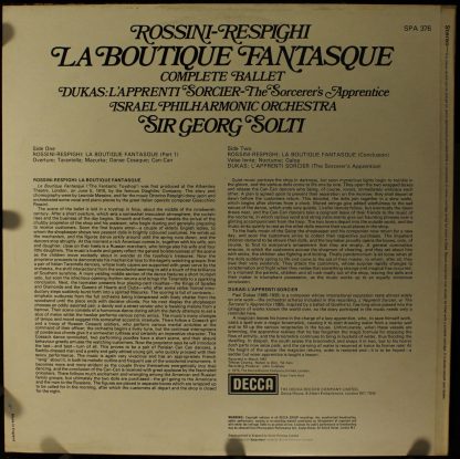 DECCA SPA 376 - La Boutique Fantasque / L'Apprenti Sorcier - Image 2