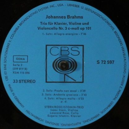 CBS S 72 597 - Trio Nr. 2 Und 3 Für Klavier, Violine Und Violonc - Image 3