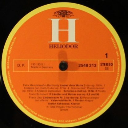 HELIODOR 2548 213 - Liebestraum - Stefan Askenase Spielt Mendels - Image 3