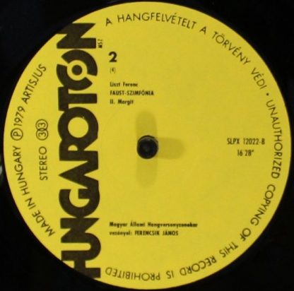 Hungaroton SLPX 12022-23 - Faust Symphony: Two Episodes From Len - Image 7