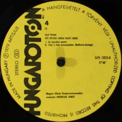 Hungaroton SLPX 12022-23 - Faust Symphony: Two Episodes From Len - Image 5