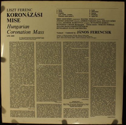 Hungaroton SLPX 1055 - Hungarian Coronation Mass - Image 2