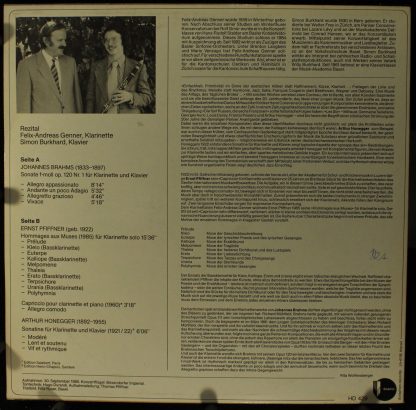 Duraphon HD 429 - Sonate F-Moll Op 120, Hommage Aux Muses, Sonat - Image 2