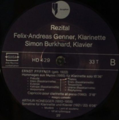 Duraphon HD 429 - Sonate F-Moll Op 120, Hommage Aux Muses, Sonat - Image 4