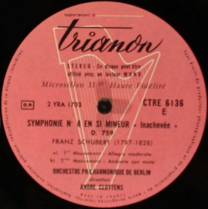 Trianon CTRE 6136 - La Symphonie Inachevée N° 8 En Si Mineur / L - Image 4