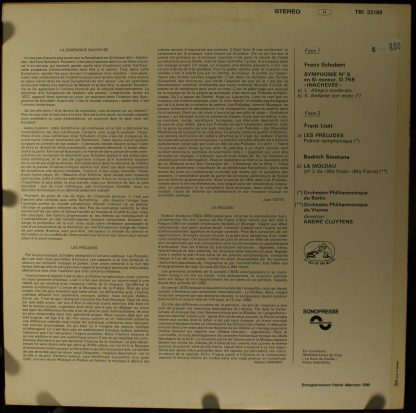 Trianon TRI 33169 - Les Préludes / Symphonie N°8 "Inachevée" / L - Image 2