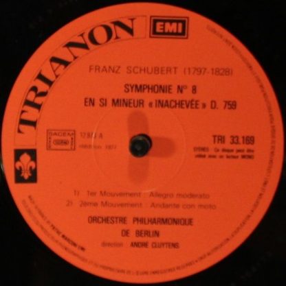 Trianon TRI 33169 - Les Préludes / Symphonie N°8 "Inachevée" / L - Image 3