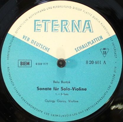Eterna 8 20 401 - Sonate Für Solo-Violine / Kontraste Für Violin - Image 4