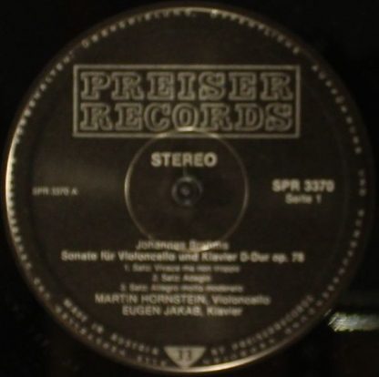 Preiser Records SPR 3370 - Sonate Für Violoncello Und Klavier D- - Image 3