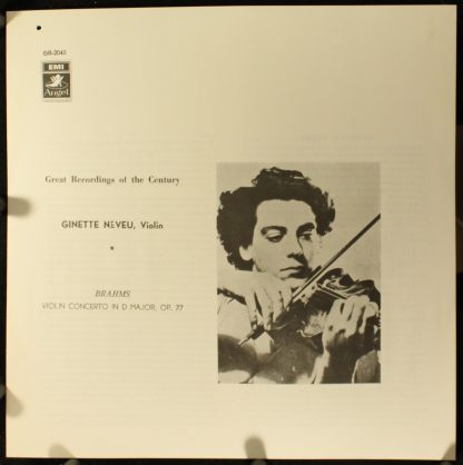 Angel Records GR-2045 - Violin Concerto In D Major, Op.77 - Image 5