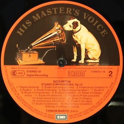 His Master's Voice 7 49970 1 - Études Symphoniques - Kreislerian - Image 4