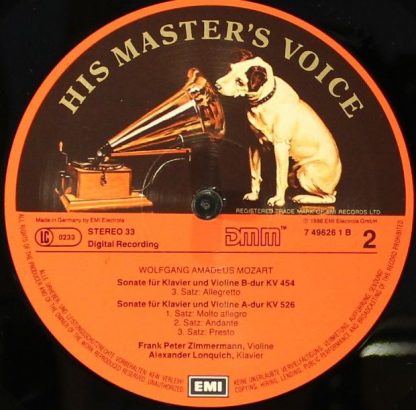 His Master's Voice 7 49626 1 - 1.  Sonaten Für Klavier Und Violi - Image 6