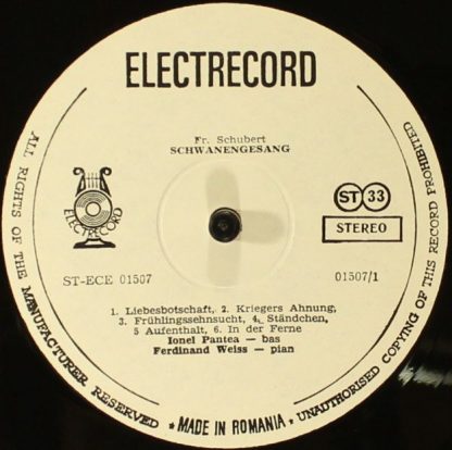 Electrecord ST-ECE 01507 - Schwanengesang - Image 4