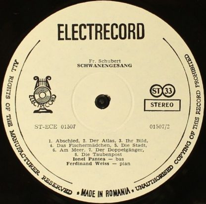 Electrecord ST-ECE 01507 - Schwanengesang - Image 3