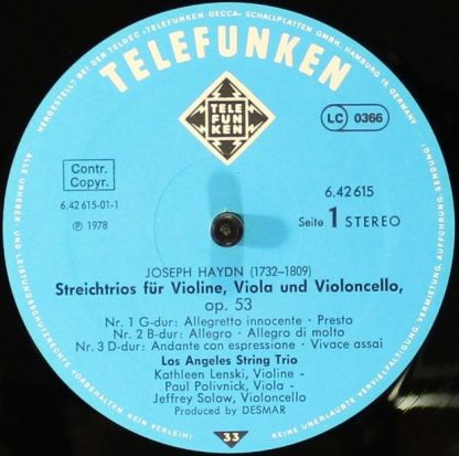 Telefunken 6.42615 - Streichtrios - Image 5