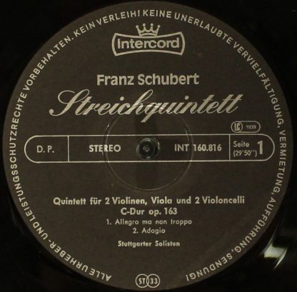 Intercord IC 1109 - Streichquintett C-Dur - Image 3