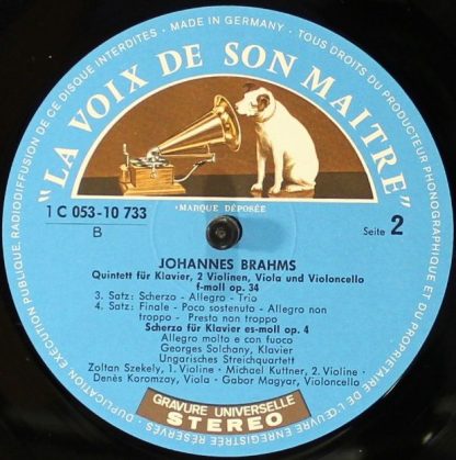 EMI 1 C 053-10733 - Quintett Für Klavier, Zwei Violinen, Viola U - Image 4