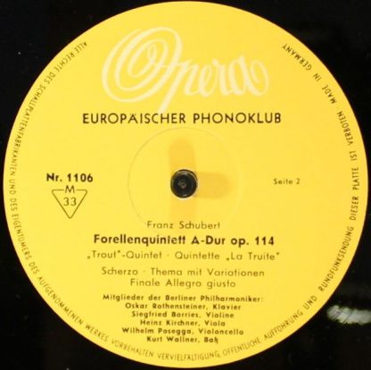 Opera 1106 - Forellenquintett  A-Dur Op. 114 "Trout"-Quintett Qu - Image 4