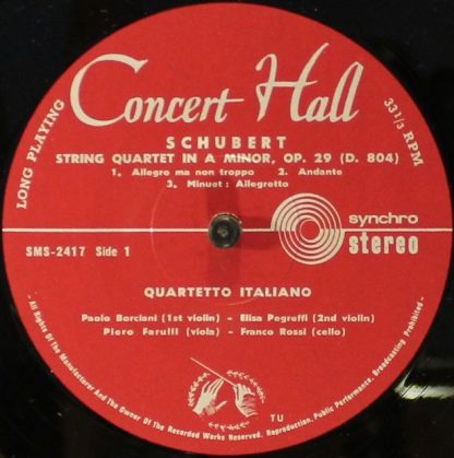 Concert Hall SMS 2417 - Streichquartett in Es-Dur, Op. 125/Strei - Image 3