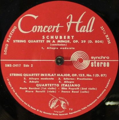 Concert Hall SMS 2417 - Streichquartett in Es-Dur, Op. 125/Strei - Image 4