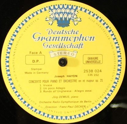 Deutsche Grammophon Privilege 2538024 - Concerto Pour Piano / Tr - Image 3