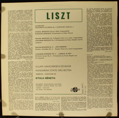 Qualiton SLPX 11341 - Les  Préludes, Rhapsodie Espagnole, Hungar - Image 2