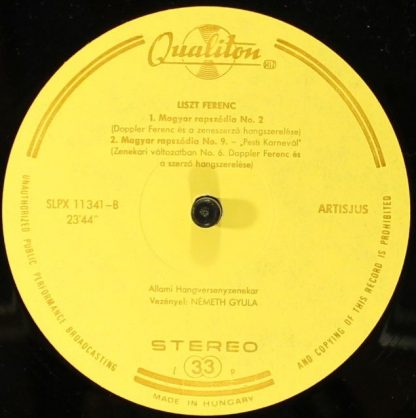Qualiton SLPX 11341 - Les  Préludes, Rhapsodie Espagnole, Hungar - Image 4