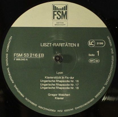 FSM FSM 53216 EB - Liszt Raritäten II - Image 3