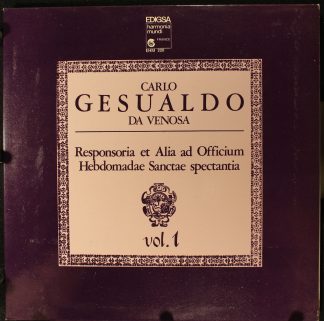 Edigsa EHM 220 - Responsoria At Alia Ad Officium Hebdomadae Sanc