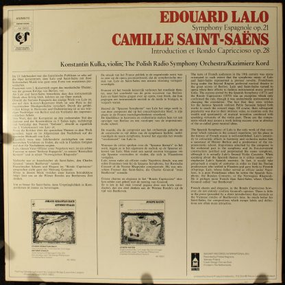 Animato (2) AK 19055 - Lalo: Symphonie Espagnole / Saint-Saëns: - Image 2