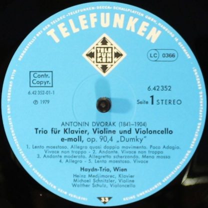 Telefunken 6.42352 AW - Klaviertrios · Piano Trios · Trios Avec - Image 5