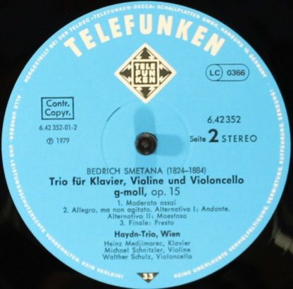 Telefunken 6.42352 AW - Klaviertrios · Piano Trios · Trios Avec - Image 6