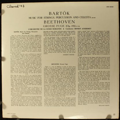 London Records STS 15151 - Music For Strings, Percussion & Celes - Image 2