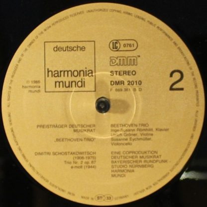 Deutsche Harmonia Mundi DMR 2010 A - Robert Schumann: Trio D-Mol - Image 6