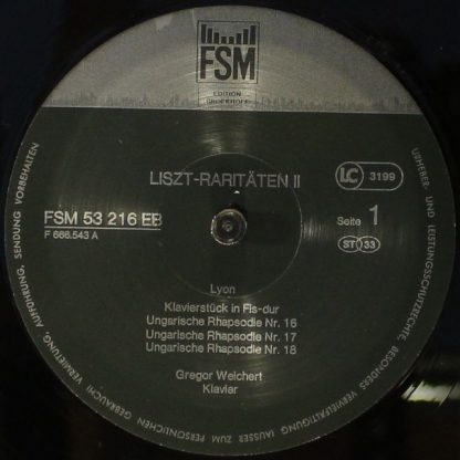 FSM FSM 53216 EB - Liszt Raritäten II - Image 3