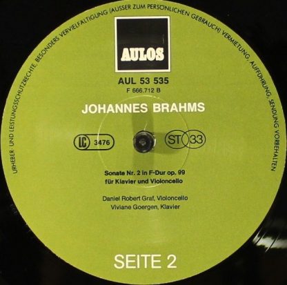 AULOS AUL 53 535 - Schumann-Beethoven-Brahms - Image 3