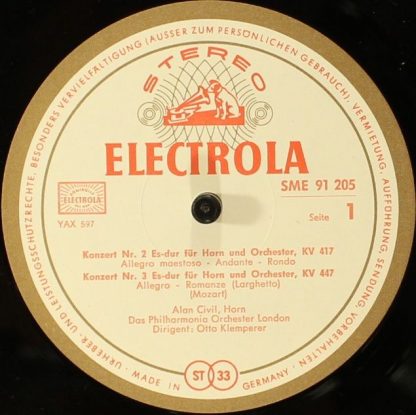 EMI Electrola SME 91 205 - Hornkonzerte - Image 3