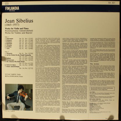 Finlandia Records FA 301 - Works For Violin And Piano - Image 2