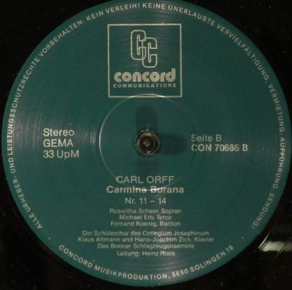 Concord Communications CON 70686 - Carmina Burana / Opernchöre - Image 6
