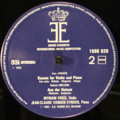 Queen Elisabeth Competition 1980 020 - Sonatina For Violin And P - Image 4