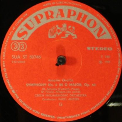 Supraphon 50 746 - Symphony No. 6 In D Major - Image 3
