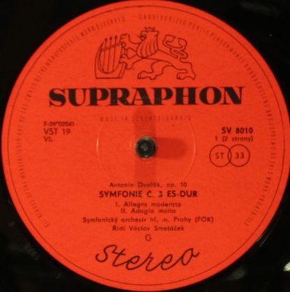 Supraphon SV 8010 - Symfonie č. 3 Es-Dur - Image 4
