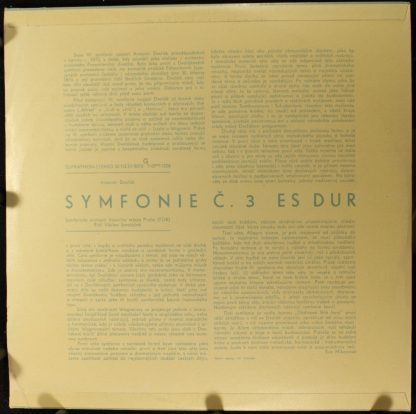 Supraphon SV 8010 - Symfonie č. 3 Es-Dur - Image 2